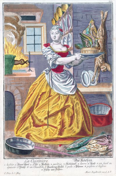 The Cook, c.1735 by Martin Engelbrecht